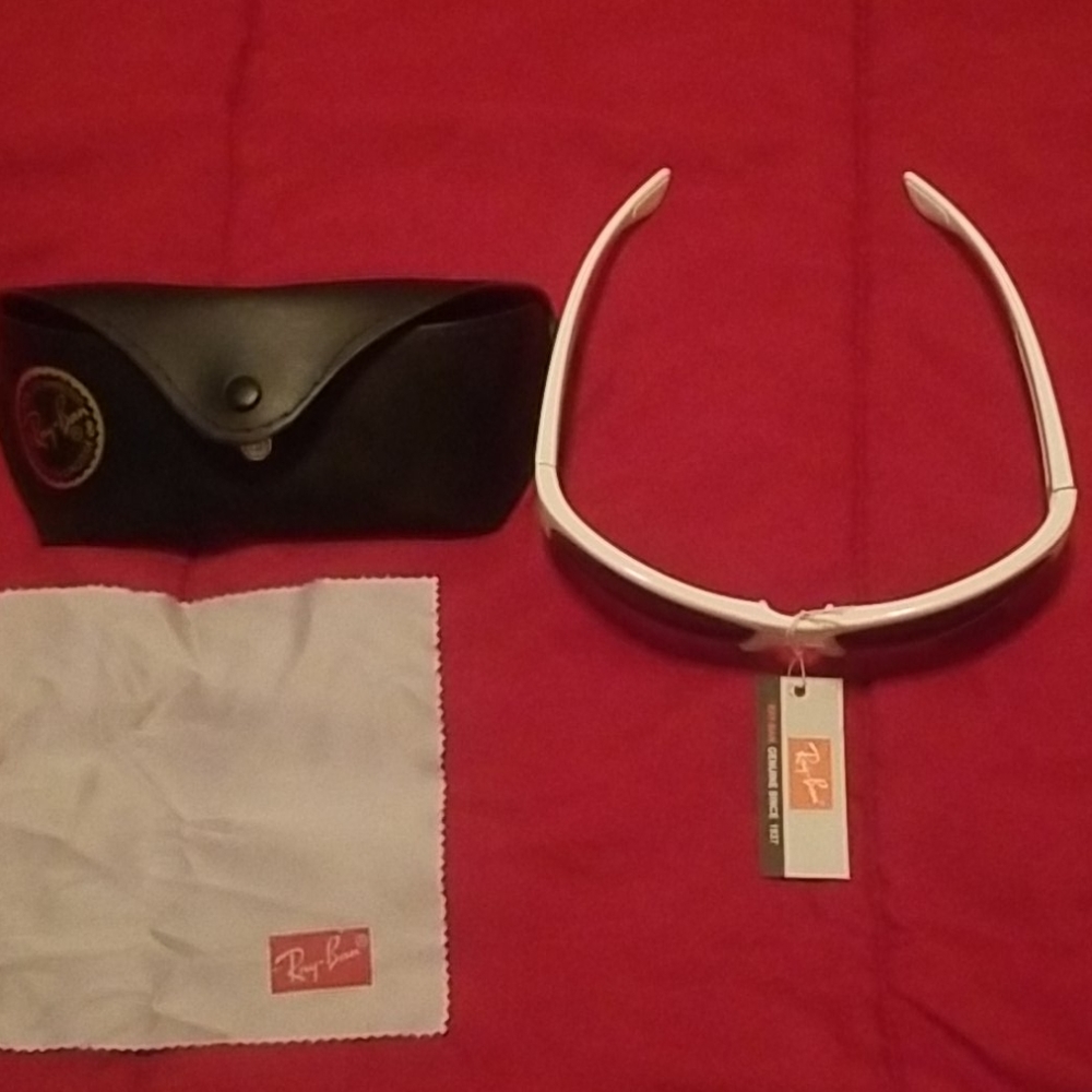 White Ray Ban sunglasses